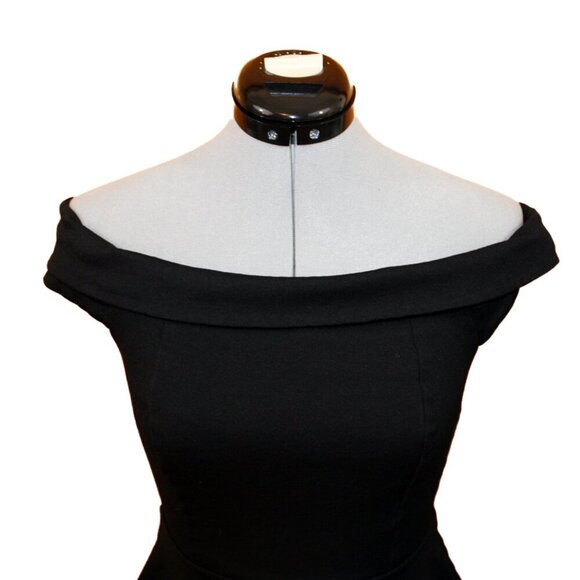 LULUS Small Black Season of Fun A Line Mini Skater Dress Party Formal Evening - Picture 2 of 5